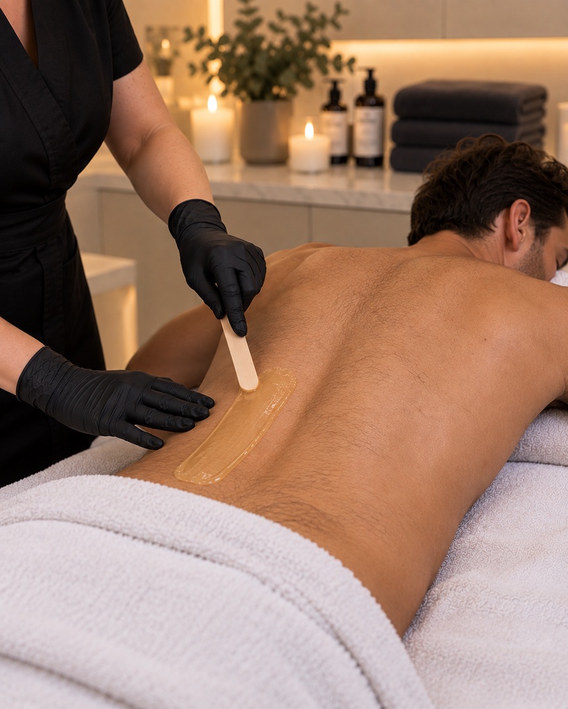 Lower Back Wax at Cedar Beauty